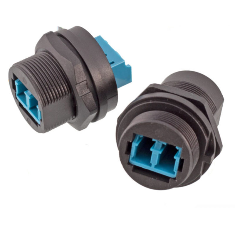 Wasserdichte LC/SC-Glasfaser-Steckdose für Höhle Außenbereich, IP67, FDDI, Einzelmodus, Einzelkern, Dual-Ader-Stecker, SC-Glasfaserkabel