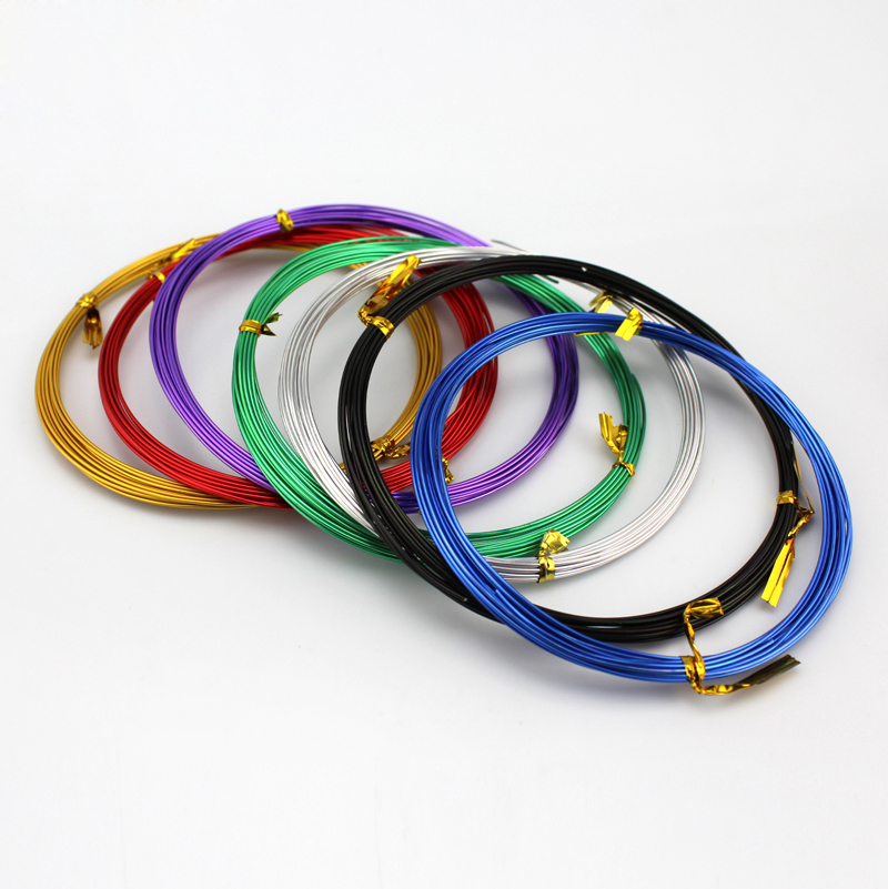 Diameter 1mm color aluminum wire DIY hand soft aluminum wire model making accessories fine aluminum wire