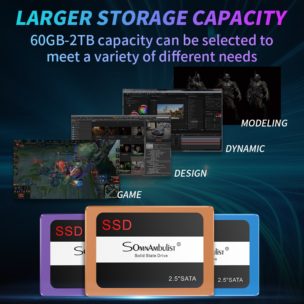 lunatyk SSD plus wewnętrzny półprzewodnikowy dysk twardy SATA III 2.5 "120GB 240GB 480GB laptop zeszyt dysk półprzewodnikowy SSD