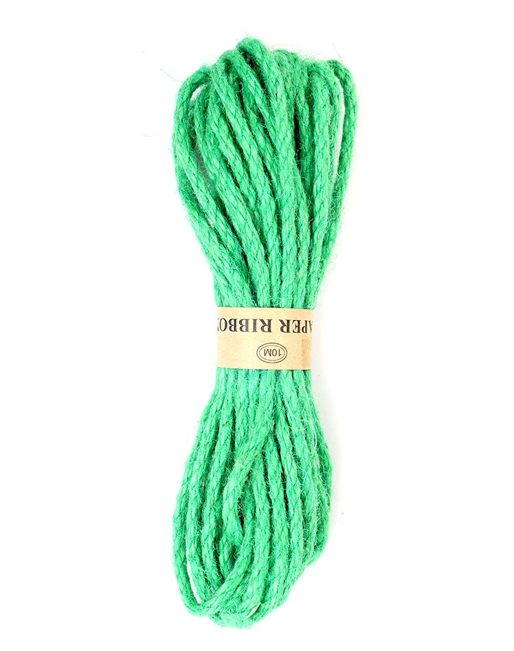 5m/ ruller håndværk hessian hamp reb strik sejlgarn papir originalitet gør-det-selv bryllup fest festival dekoration snor snor wrap: 7.  b4-13