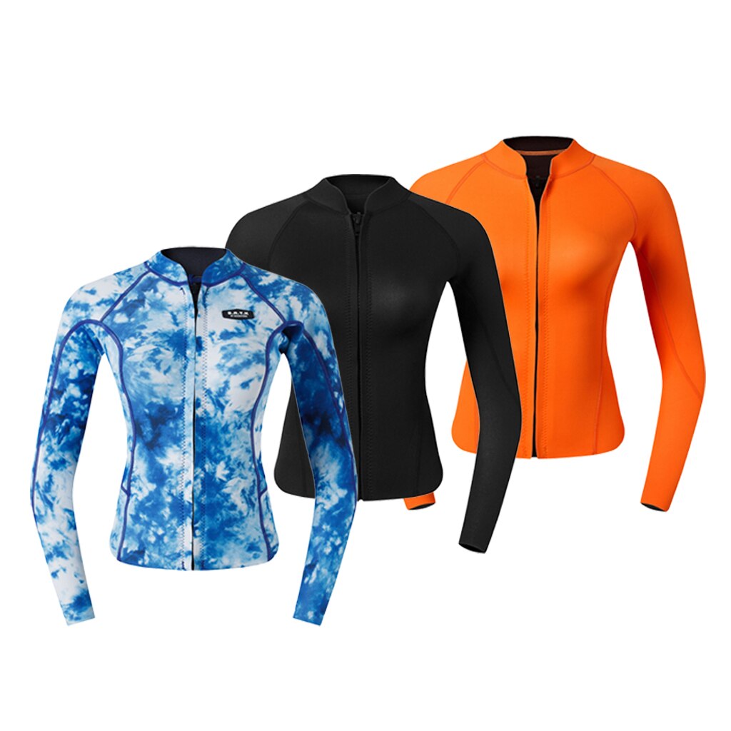 Vrouwen Wetsuit Top Voor Duiken Snorkelen Surfen Kajakken Kanoën Vrouwen Uv Sun Protection Lange Mouwen Rash Guard