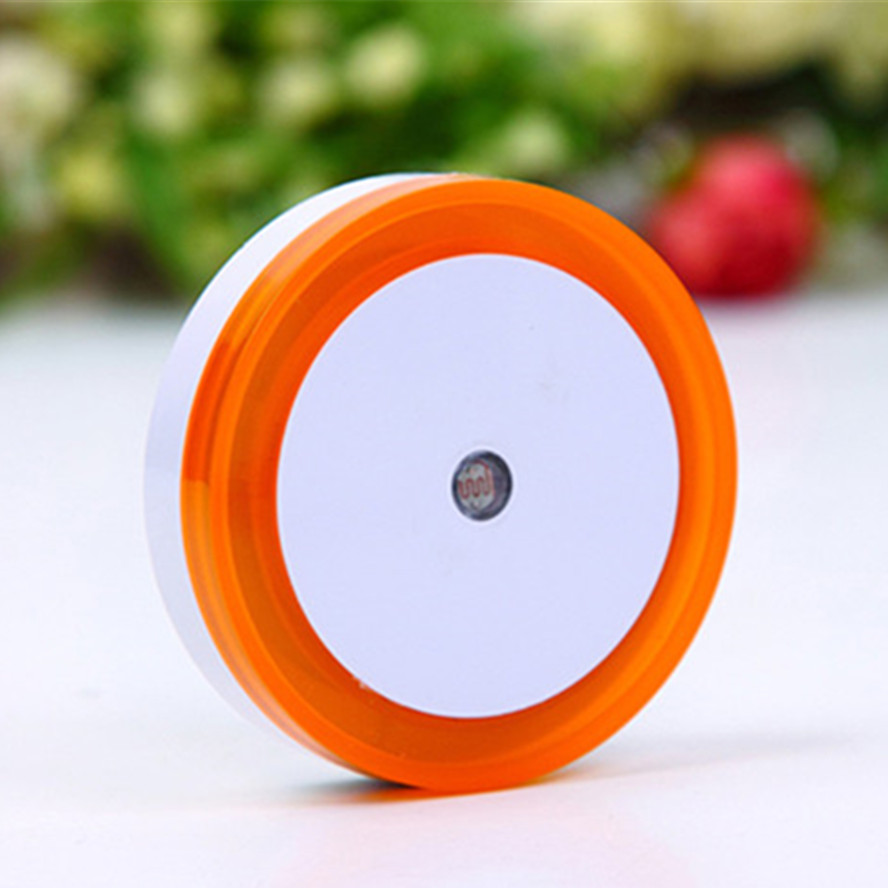 Wireless LED Night Light Sensor Lighting Mini EU/US Plug Night light Lamp For Children Room Bedroom Lights Christmas Lighting: Light Red / EU