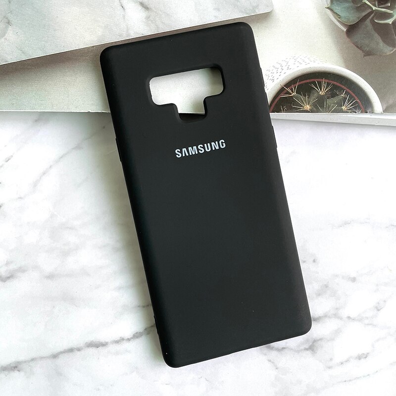 Funda de silicona líquida para Samsung Galaxy Note 9, cubierta trasera suave y sedosa de TPU para Galaxy Note 9