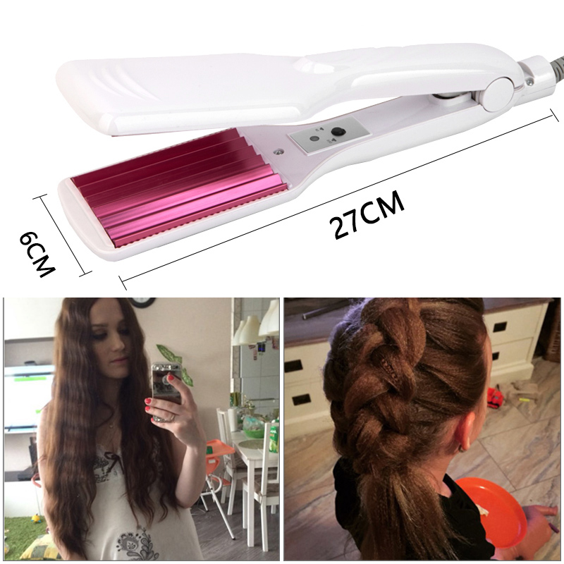 Corrugated Iron Hair Straightener Iron Hair Crimper Irons Fluffy Wave Iron Chapinha Corrugation Flat Irons Wave Styling Tools