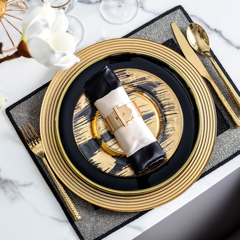 21cm/27cm/33cm Glass Salad Plate Kitchen Plate Burdock Fruit Vegetable Plate Suitable For Home Hotel Restaurant Use Kitchenware