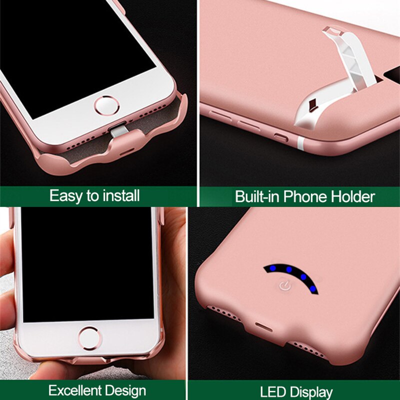 10000mAh Battery Case For iPhone 6 6S 7 8 External Battery Charger Case For iPhone 6P 6SP 7P 8 Plus Power Bank Charging Case