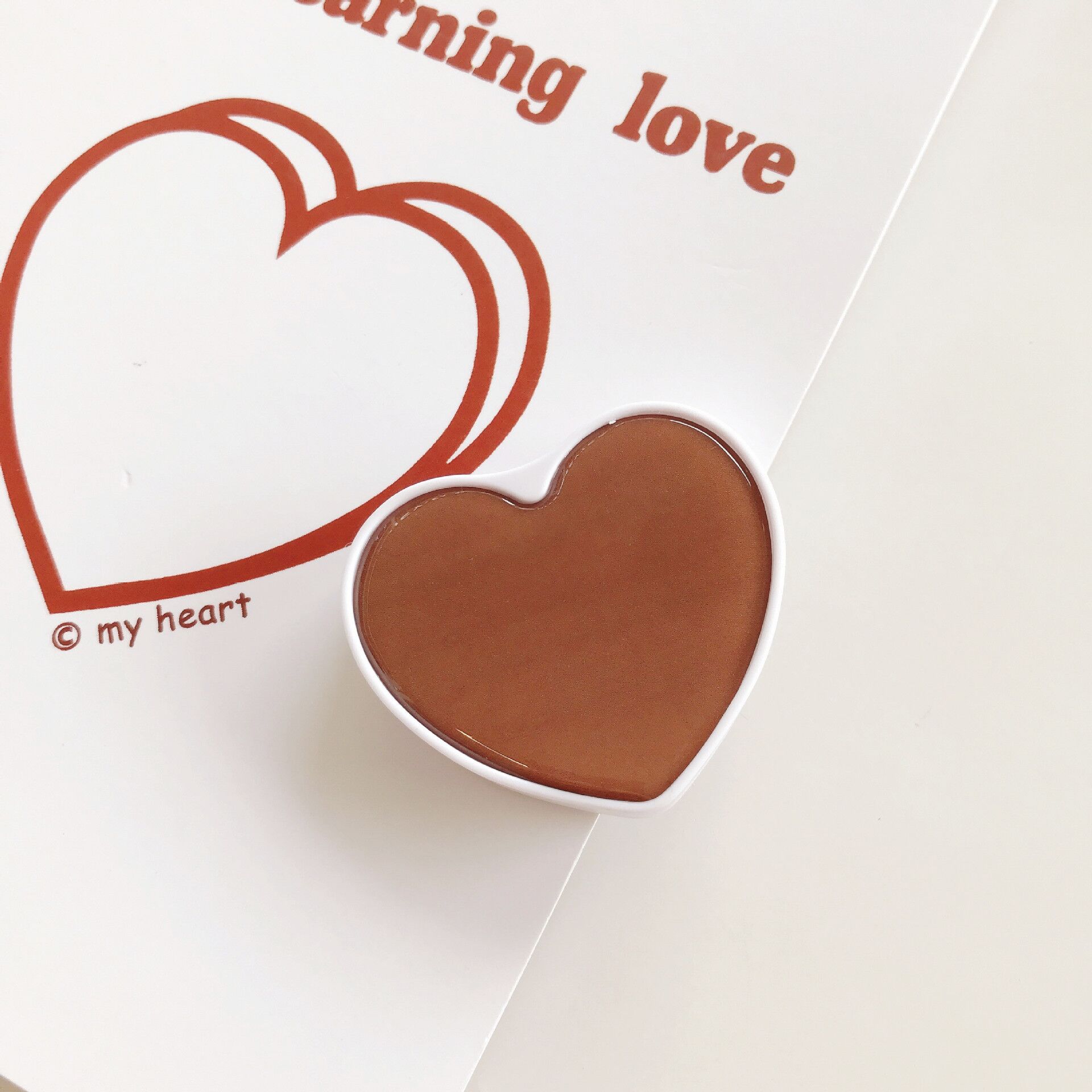 Rotatable gutta percha fold ring finger grip mobile phone holder for iphone xiaomi huawei case Heart shape holder stand bracket: Picture color11