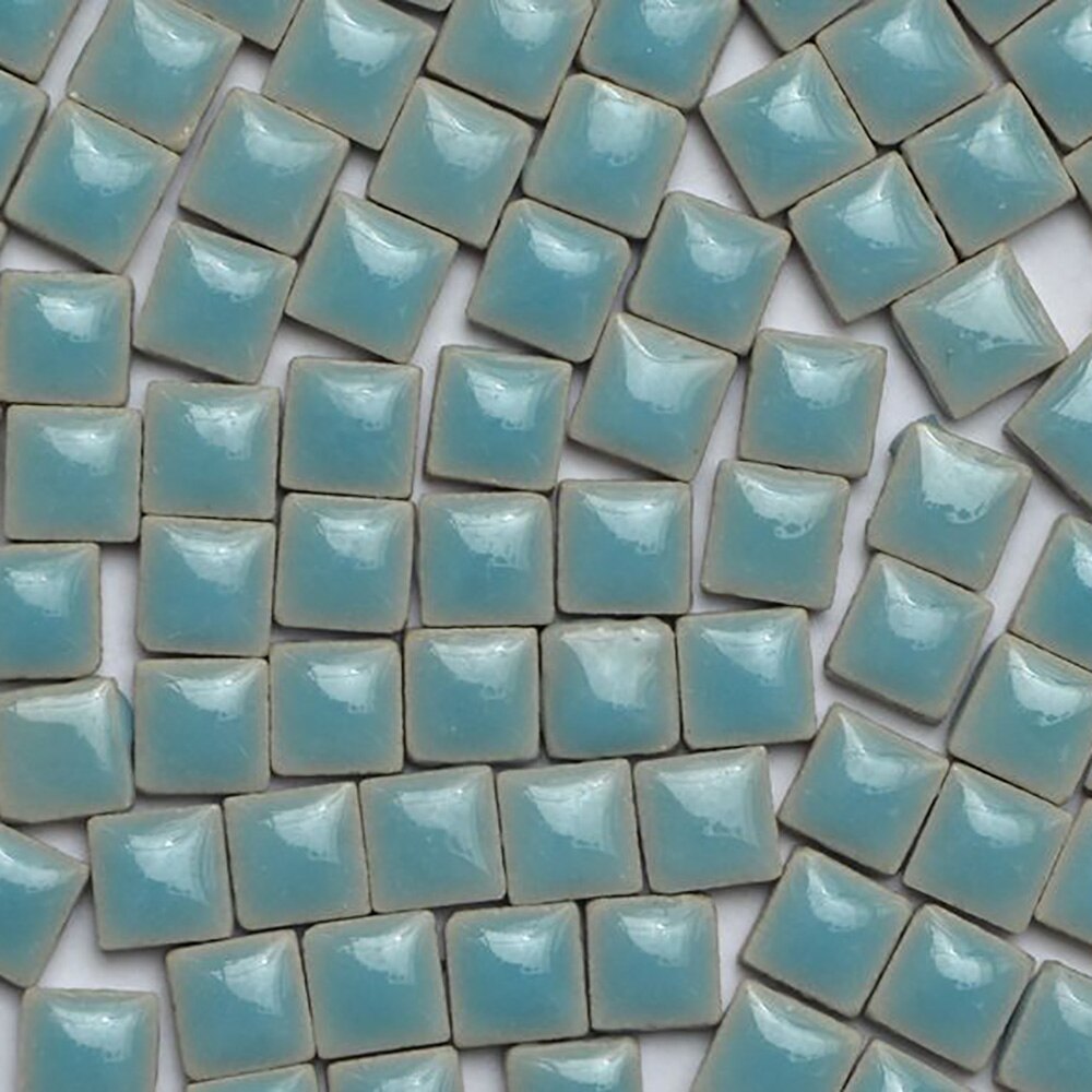 100pcs Multicolor Glass Mosaic Tile Square Ceramic Mosaic Tiles DIY Arts Crafts Making Material: 1