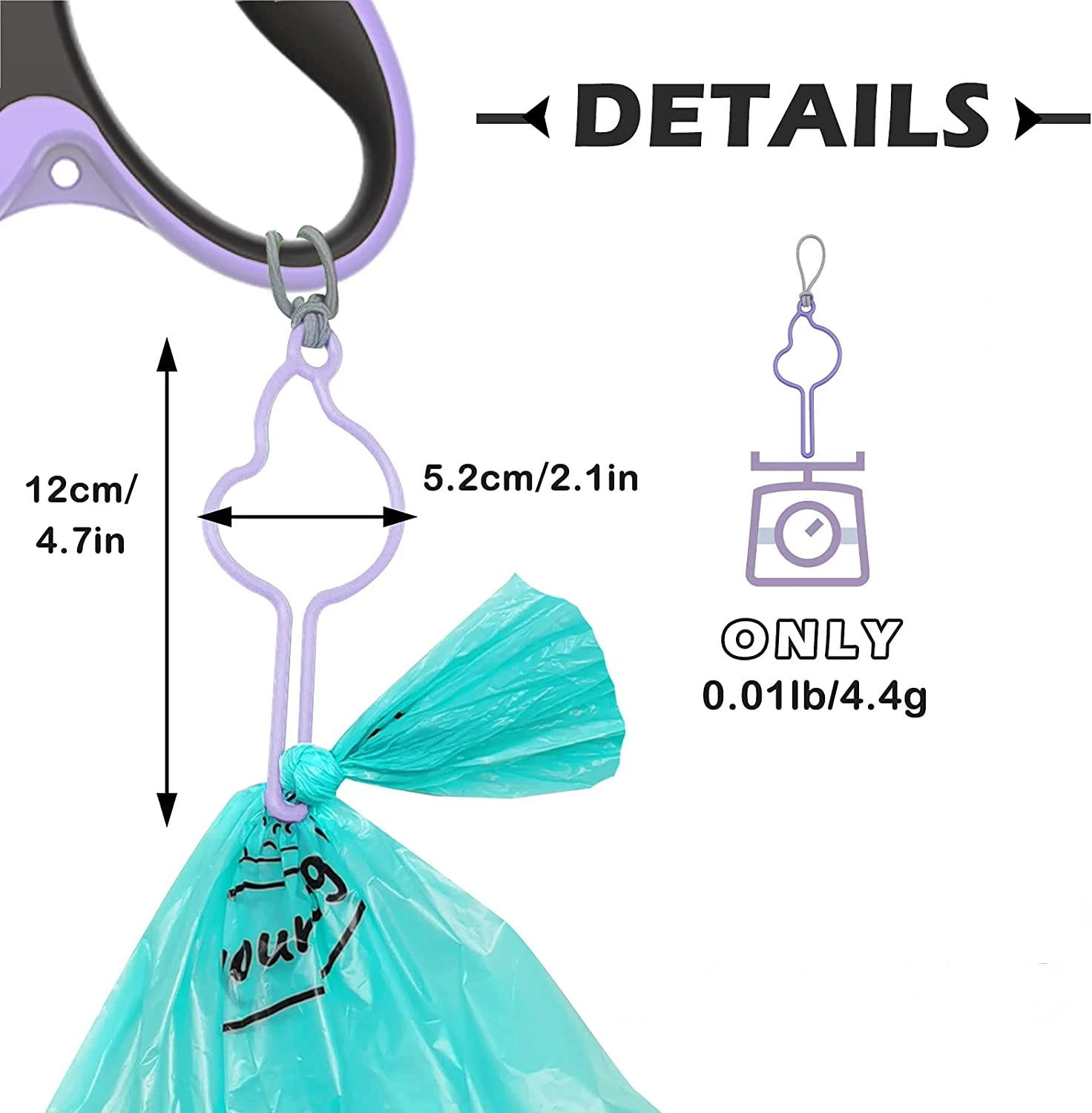 Distributeur de sacs de merde de chien mains libres, support pour laisse, sacs de déchets pour animaux de compagnie, accessoires de marche, fournitures de nettoyage pour chiens