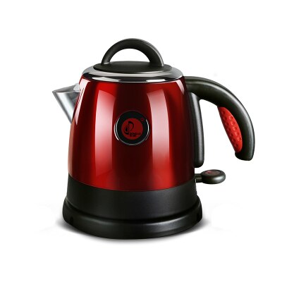 0.8l delad stil rostfritt stål snabbvärmande vattenkokare automatisk avstängning elektrisk vattenkokare tekanna panna 1000w eu us-kontakt: Röd / Oss