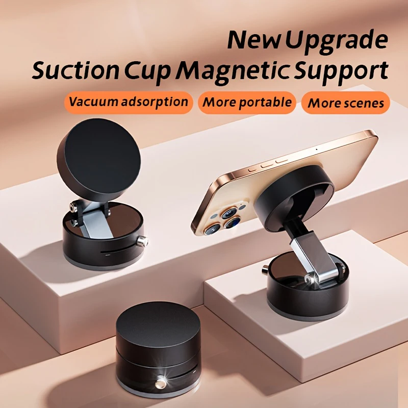 Phone Holder 360° Rotating Magnetic Car Foldable Portable Holder for All Smartphones & Car Models Adjustable Lazy Phone Bracket