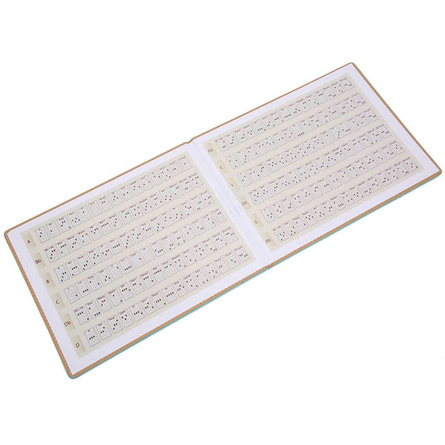 Gitaar Akkoord Boek Grafiek Pu Lederen Ukulele Akkoorden Boek Muziek Leren Vinger Oefening Vel