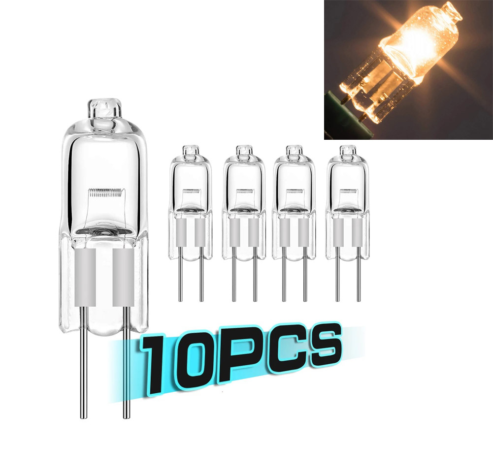 10pc-30pc halogenpærer  g4 12v 5w 10w 20w 35w 50w globe lot jc bi-pin led varm hvid udskiftning af led kapsellampe halogenpærer lys