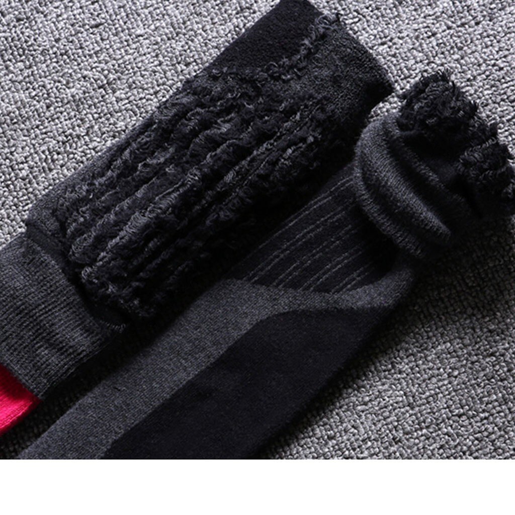 Männer frauen Unisex Winter Warme Wandern Bergsteigen Ski Socken Outdoor Sport Strümpfe Über Dem Knie Lange Verdicken Baumwolle Socken
