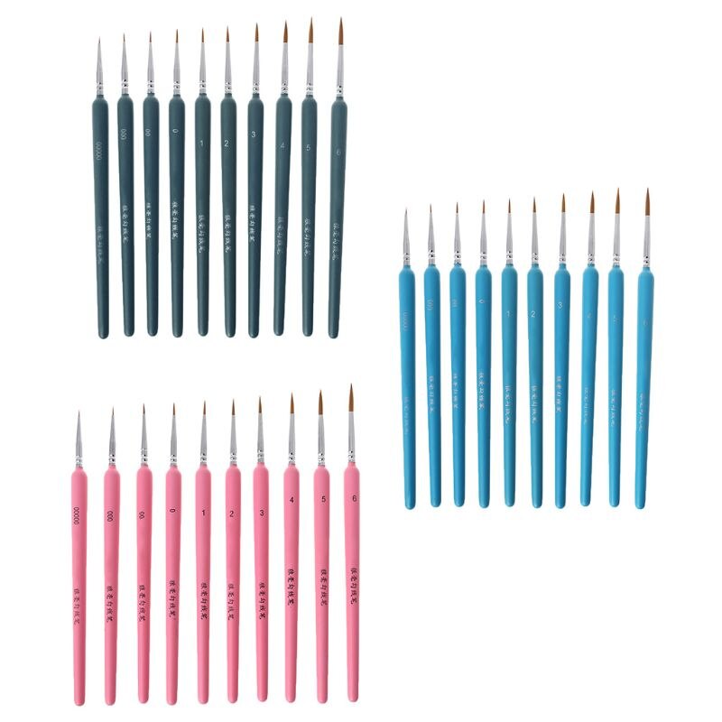 3/10Pcs Professionele Hand Geschilderd Haak Lijn Pen Fijne Tip Aquarel Olieverf