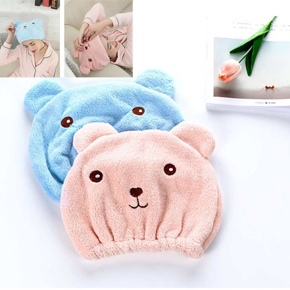 Adeeing microfibre cheveux Turban bonnet de douche rapidement sec cheveux douche chapeau enveloppé serviette bonnet de bain accessoires de salle de bain