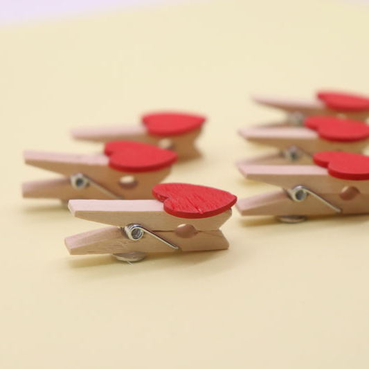 Magneet Rood Hart Clip Houten Decoratie Magnetische Sticker Foto Clip Whiteboard Bericht Plakken Kinderen Zoals