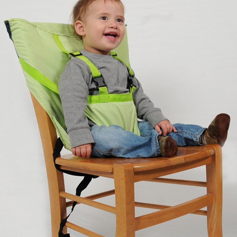 Børnestol babystol rejse foldbar vaskbar spædbarn spisning høj spisebetræk sikkerhedssele fodring tilbehør til babypleje