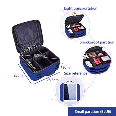 Estuche para brochas de Maquillaje, bolsas de Maquillaje, Maleta de Maquillaje completa, Maleta de tocador para mujer, Caja de almacenamiento de herramientas para uñas y cosméticos: Rosa
