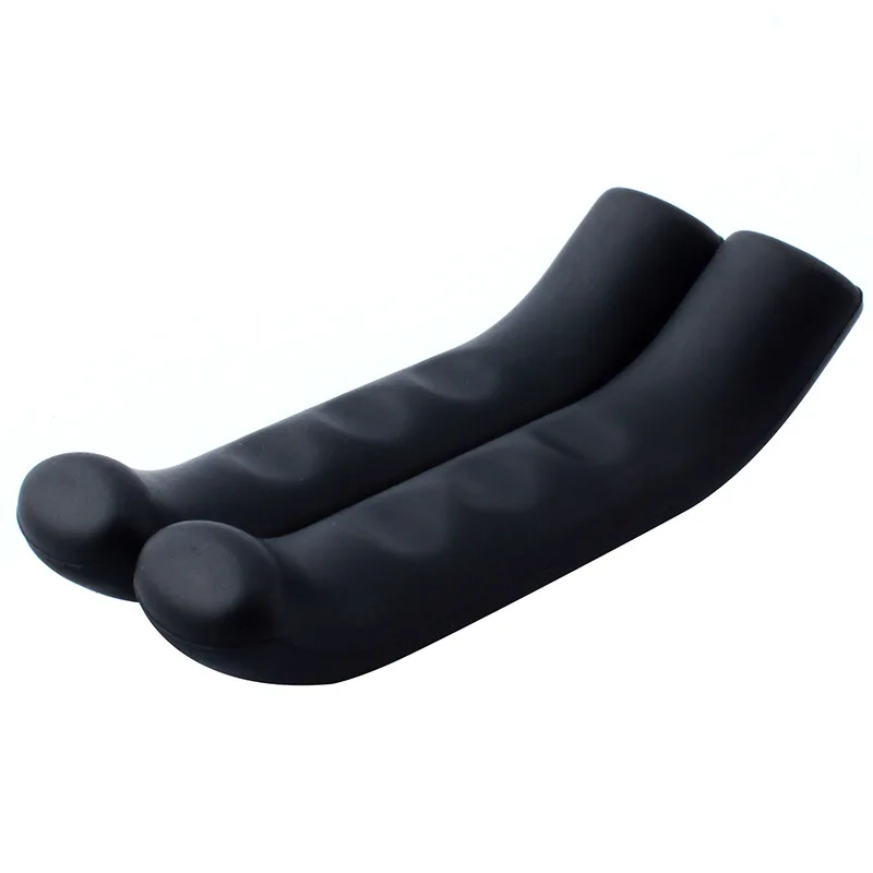 1 paire de manchons de couverture de poignée de frein de vélo, poignées de vtt en Silicone, couvercle de protection du guidon, équipement de cyclisme antidérapant, accessoires de vélo: green