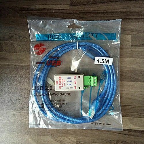 Usb til can bus konverter adapter seriel port til dåse  /rs232 232 to kan med tv overspændingsbeskyttelse
