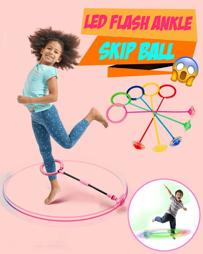 Flash Springen Touw Bal Kinderen Outdoor Fun Sport Speelgoed Led Kinderen Springen Kracht Reactie Training Swing Bal Kind-Ouder games