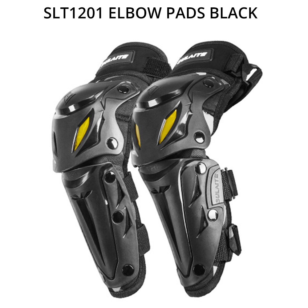 Motorcycle Protection Elbow &amp; Knee Pads Set Protector Moto Equipment For Men Moto Motocross Protective Gear Knee Guards CE: SLT1201-Elbow-Black