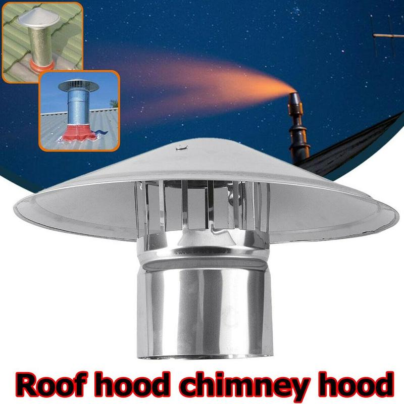 Tapa impermeable para techo con forma de seta, tubos de hierro galvanizado de 100/150/200mm para capó, escape, ventilación, chimenea, M9Q5