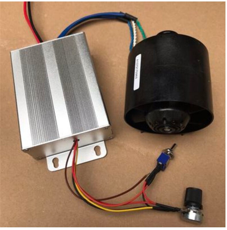 Violent All-plastic Ducted Fan Inner Rotor DC Brushless Motor High-speed Turbo Fan 12V 7A: a set