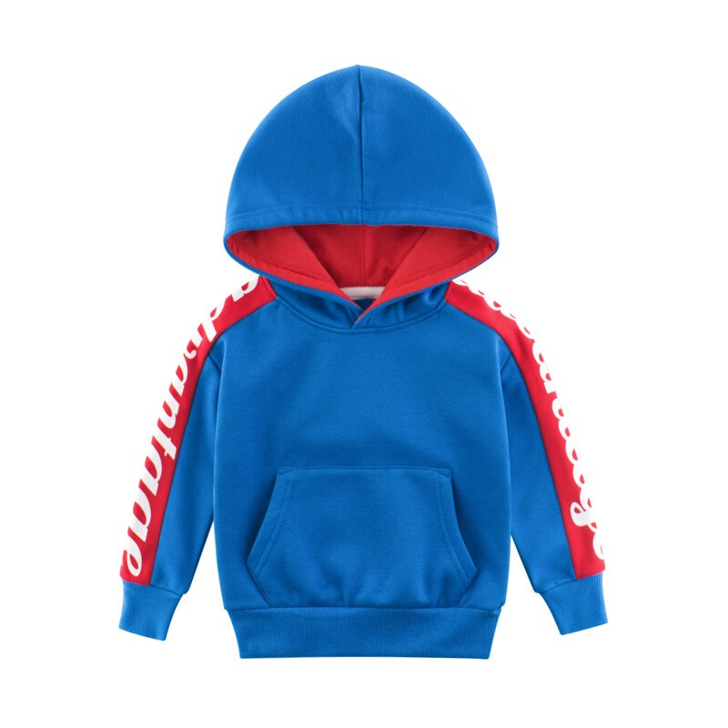 Kinderen Meisjes Jongens Truien Kinderen Bovenkleding Geel Blauw Hooded Meisjes & Jongens Sweater Kids Kleding Voor 3 4 6 8 10 Jaar: Blue / 4T