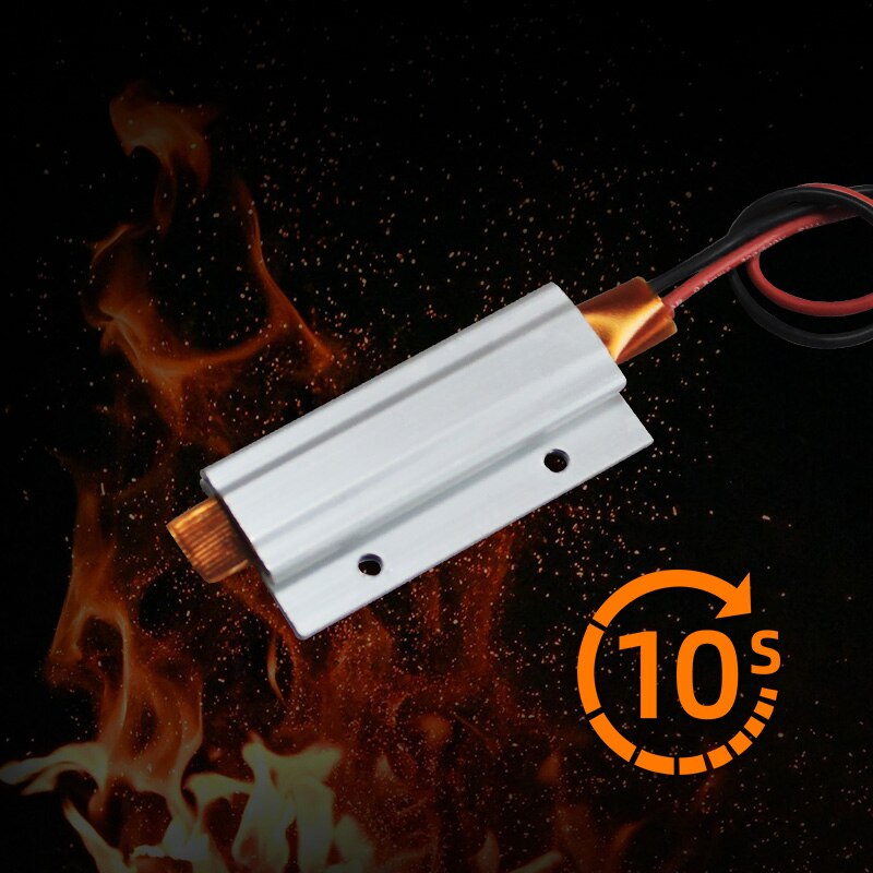 1 stk 24v 180c termostat ptc aluminium varme til mini instrument 60*28*7mm