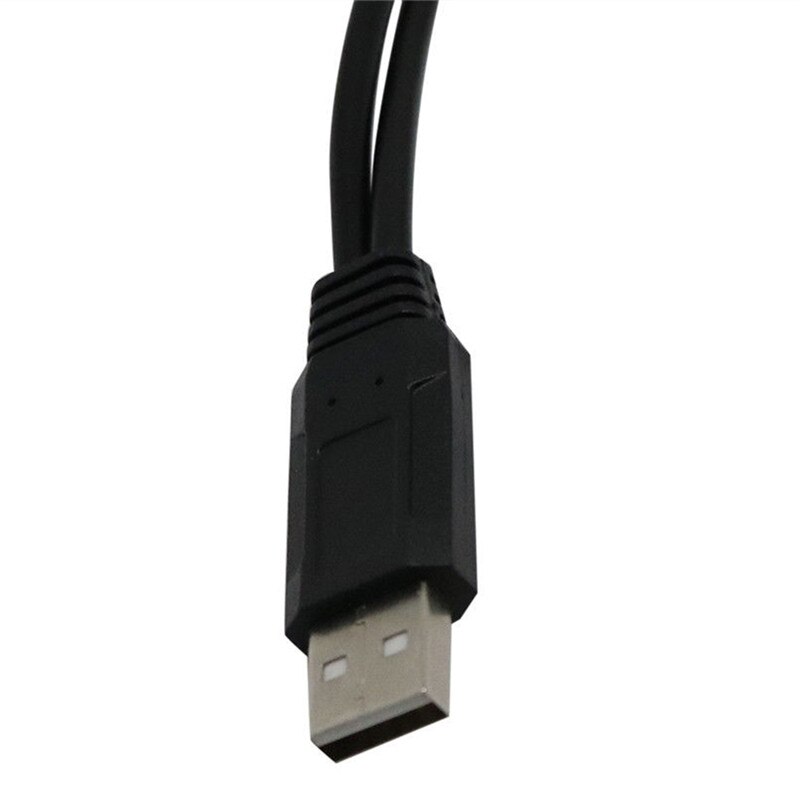 HOT 30cm Y rozdzielacz zasilania Adapter przewodu kabel USB 2.0 A męski na 2 podwójne żeńskie gniazdo