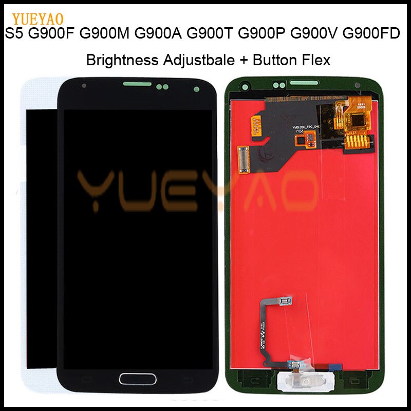 100% Getest Lcd Voor Samsung Galaxy S5 I9600 G900 G900F G900A Lcd Digitizer Touch Screen Panel Assembly