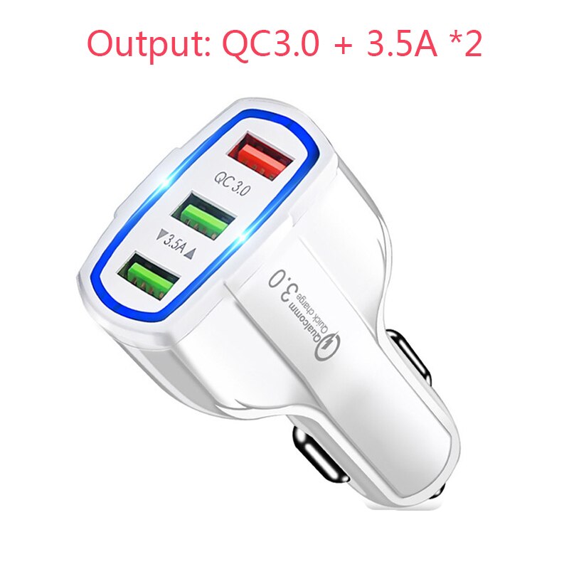 VIKEFON USB Auto Ladegerät Schnell Ladung 3,0 QC 3,0 praktisch USB Typ C Schnelle Ladung für iPhone X Samsung xiaomi Auto-Ladegerät: E