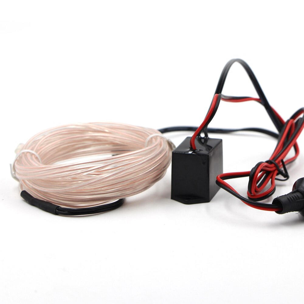 Tira de luz LED Flexible de neón para Navidad, cinta con Cable electroluminiscente, LED neón, coche con luces, decoración, resistente al agua