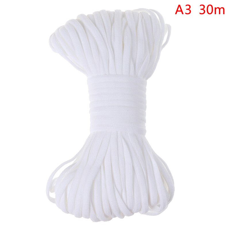 Wit Zwart Dunne Ronde Elastische Bands Elastische Touw Naaien Accessoires: A3