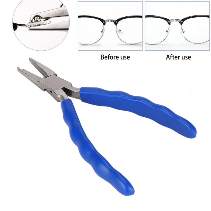 Strumenti per la riparazione degli occhiali pinze per la regolazione del nasello degli occhiali montature per occhiali ottiche professionali accessori per la riparazione del morsetto
