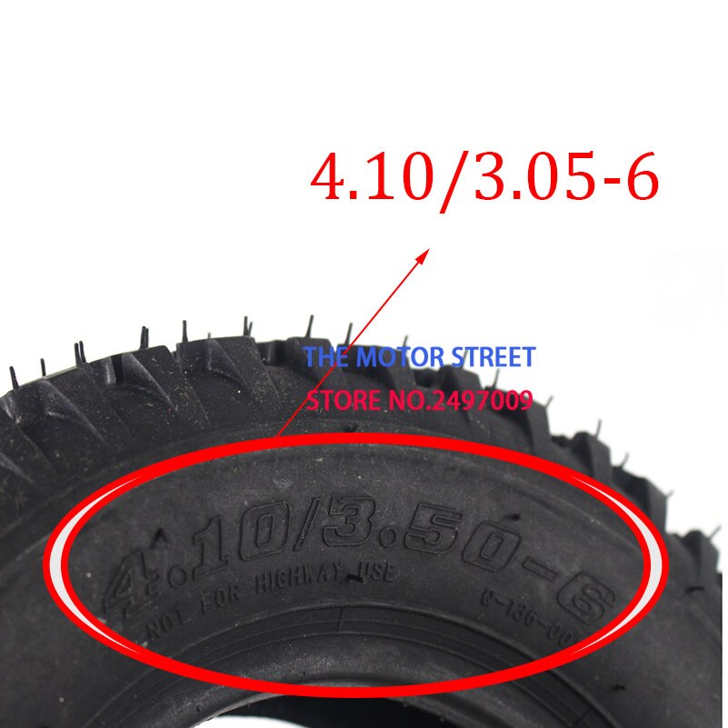 Scooter Banden 6 "Grasmaaier/Sneeuw & Modder Tyre 4.10/3.50-6 Band voor 6*3.25 Velg (Scooter Onderdelen & Accessoires)