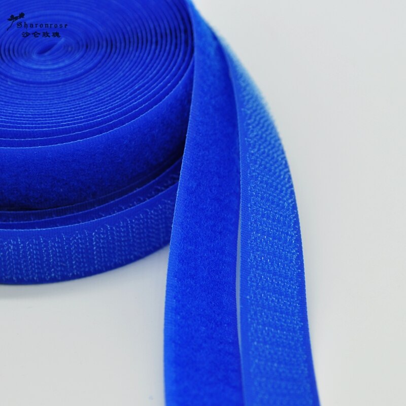 20mm 2 yards/lot kleurrijke zelfklevende klittenband naai-drukknoop naai-accessoires voor thuis kleding tas sh