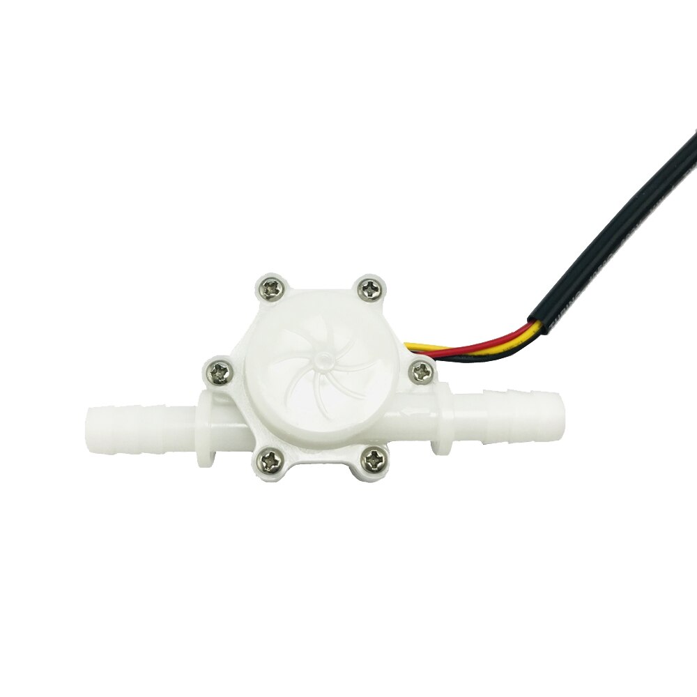 US211M Flow Meter Display with USN-HS10PB Hall Flow Sensor Measurement 0.5-10L/min Range 10mm OD hose barb iSentrol Saier: flow sensor