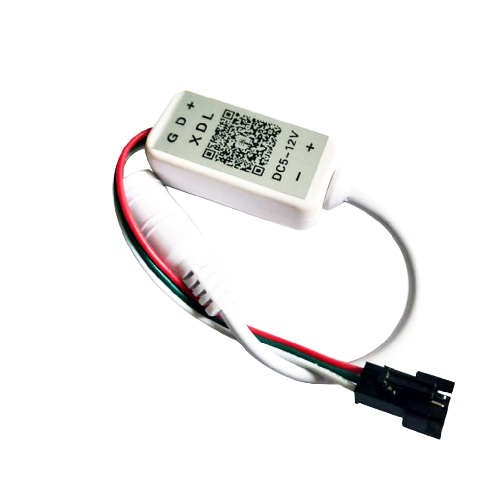 5V 12V Mini RGB Controller Magic Led Pixel RGB Bluetooth Telefoon App Controle Dimmer Voor WS2801 WS2811 WS2812B LED Pixel Strip JQ