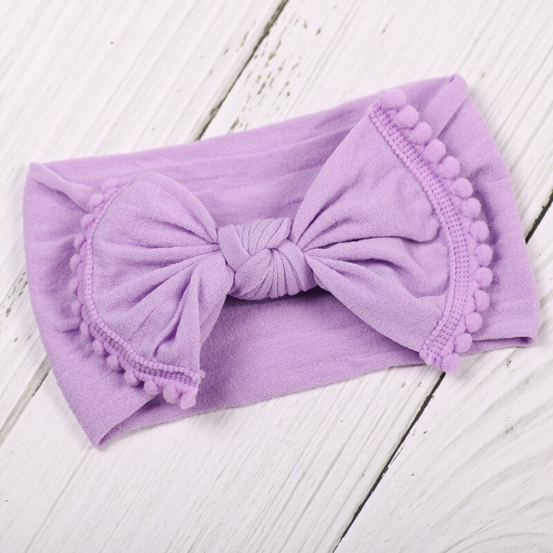 Focusnorm baby peuter schattige meisjes strik haarband elastische tulband knoop konijn hoofdband hoofddeksel haarspeld strik voor meisjes hoofdbanden: B