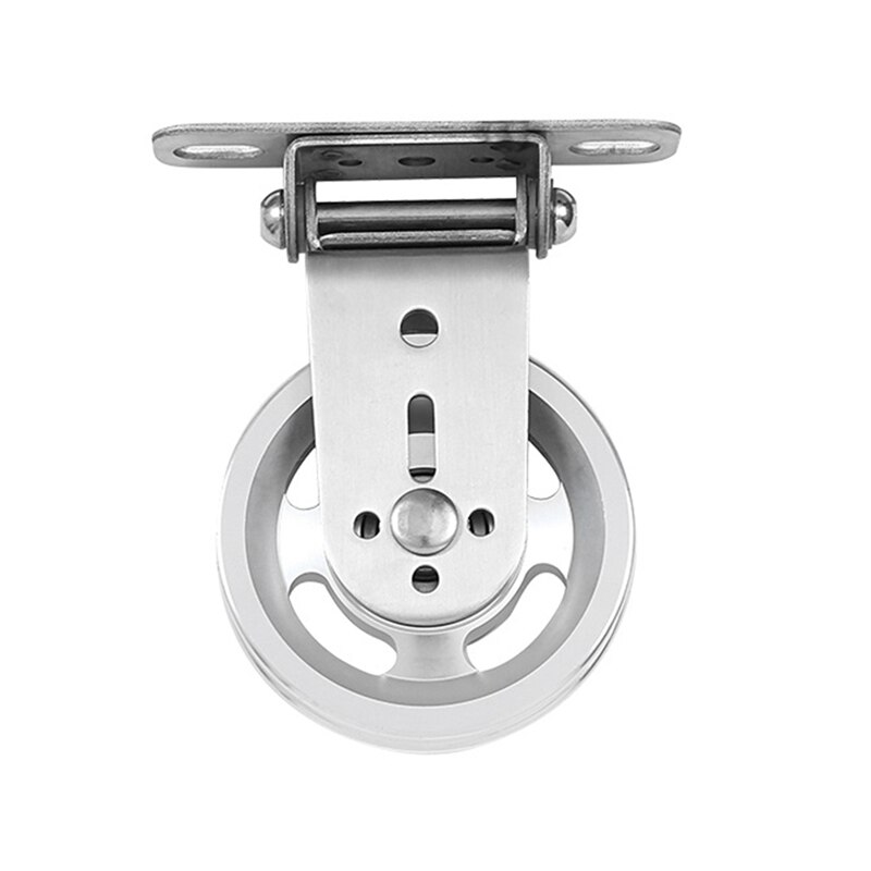 Steel Wire Hanging Pulley Easy to Install Rust Protection Wheel Wall-Mounted Gym Home Rotating Silent Pulley: Silver