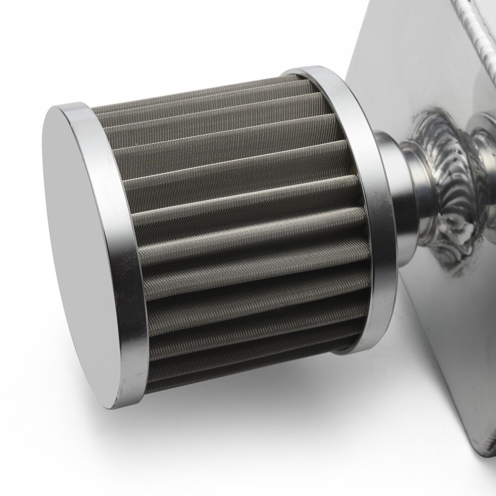 Epman Racing 2L Aluminum Universal oil catch can tank with breather &amp; drain tap 2LT baffled EP-JYH092