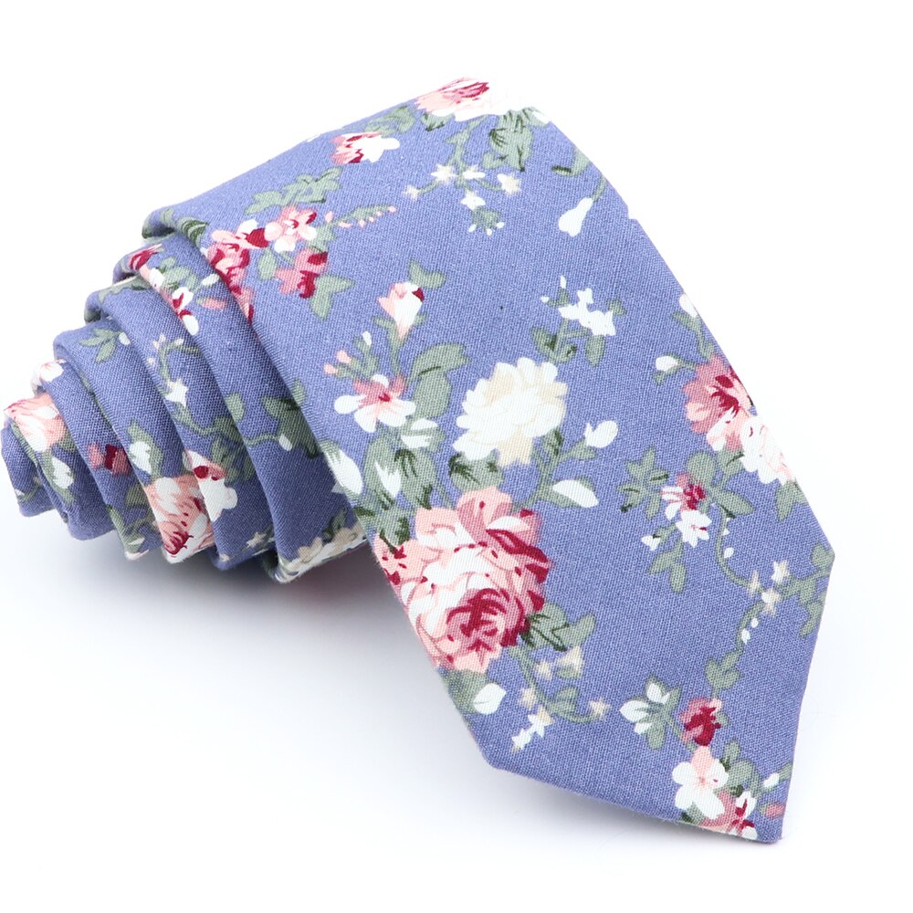 Nova moda algodão gravata floral para homem mulher silm gravata com estampa flor padrão gravata para casamento casual gravatas ternos cravat: 36