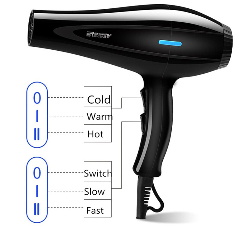 2000W Electric Hair Dryers Anion No Hair Injury Drying Machine Multiple-choice Hair Blower Devices