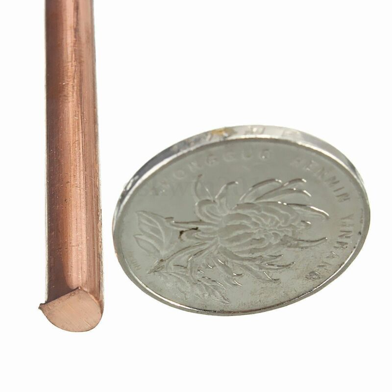 1x 99.9% Pure Copper Cu Metal Rod Tube Cylinder Diameter 6mm Length 200mm