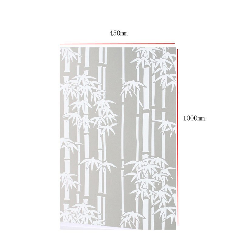 Frosted Privacy Window Film Pattern Self-adhesive Static Cling Glass Film Anti-UV Window Sticker For Bathroom Bedroom Livingroom: F