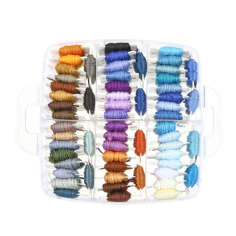 Boîte de rangement de fil de broderie, ensemble de fil artisanal de 150 couleurs, pour bobines de point de croix, 1 pièce