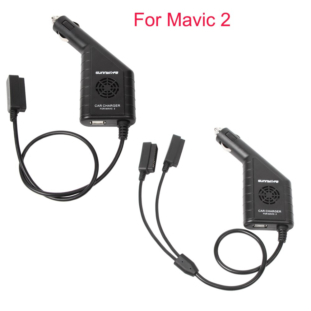 Sunnylife Batterij & Afstandsbediening Auto Oplader met USB voor DJI MAVIC 2 PRO/ZOOM, 3 in 1 of 2 in 1 voor Keuze DR2674